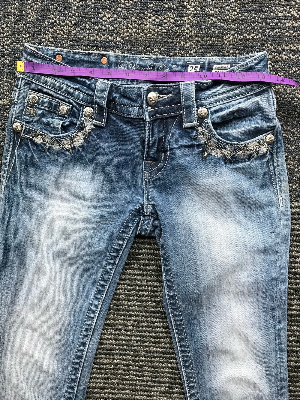 Miss Me Blue Embellished Women's Jeans - Picture 7 of 10